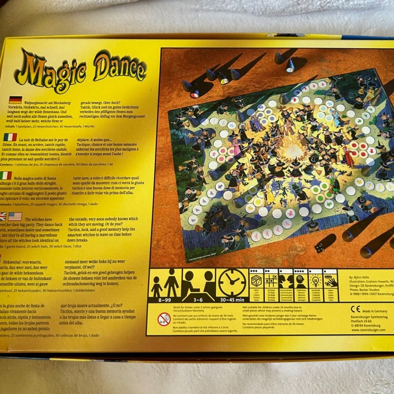 Magic Dance Witch Board Game RAVENSBURGER 2007 Bjorn Holle Original