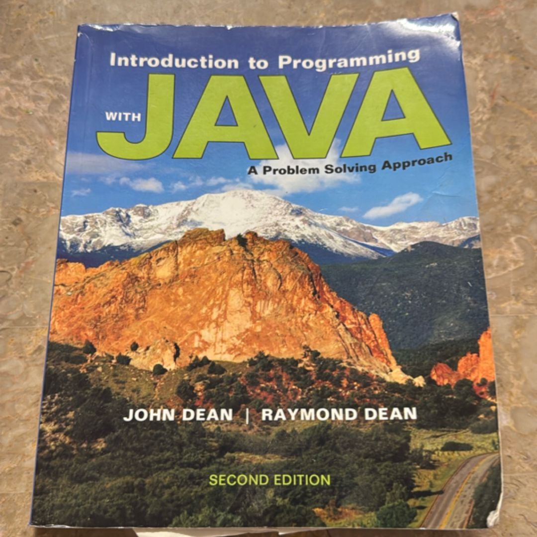 Introduction to Programming with Java: a Problem Solving Approach