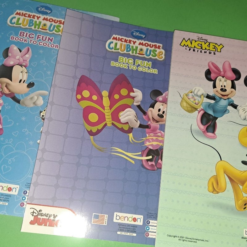 Mickey and Minnie Mouse Coloring Books 