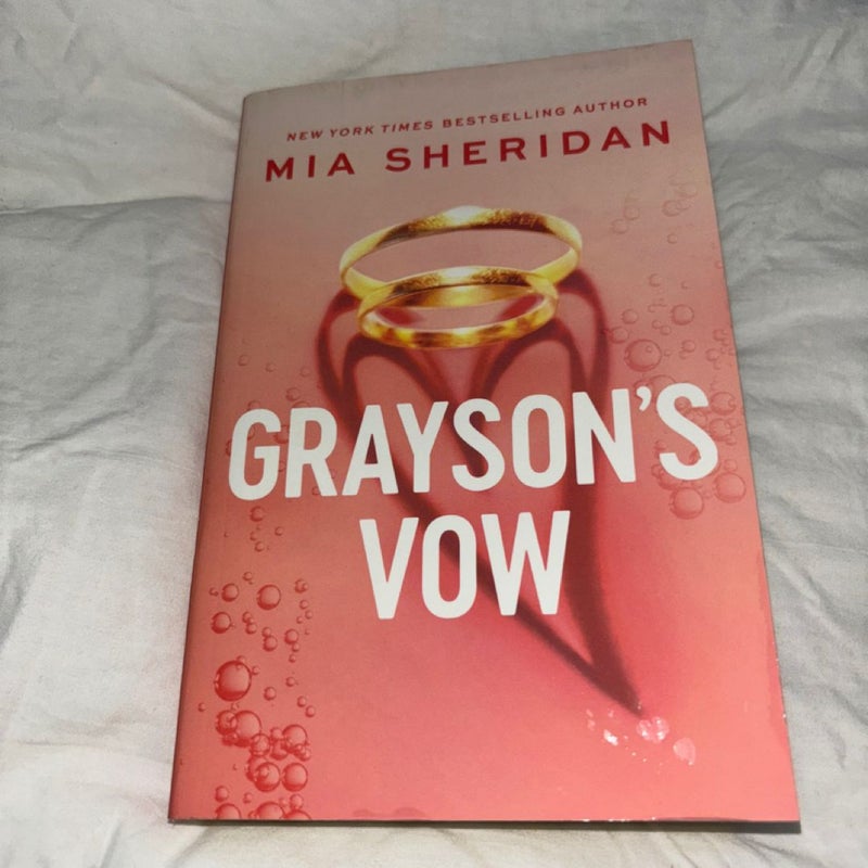 Grayson's Vow Signed book