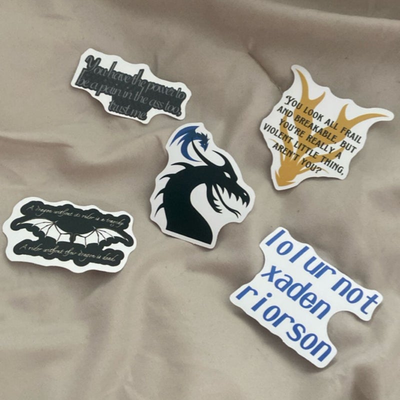 [BUNDLE] Fourth Wing- 11p. Sticker Pack