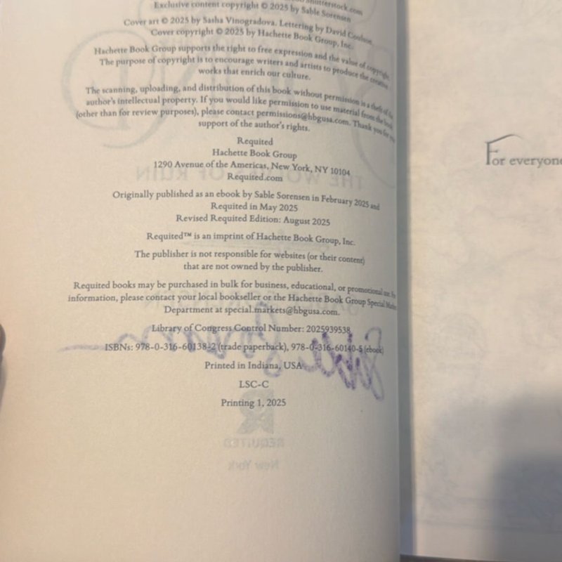 Dire Bound - signed- reserved for Marissa