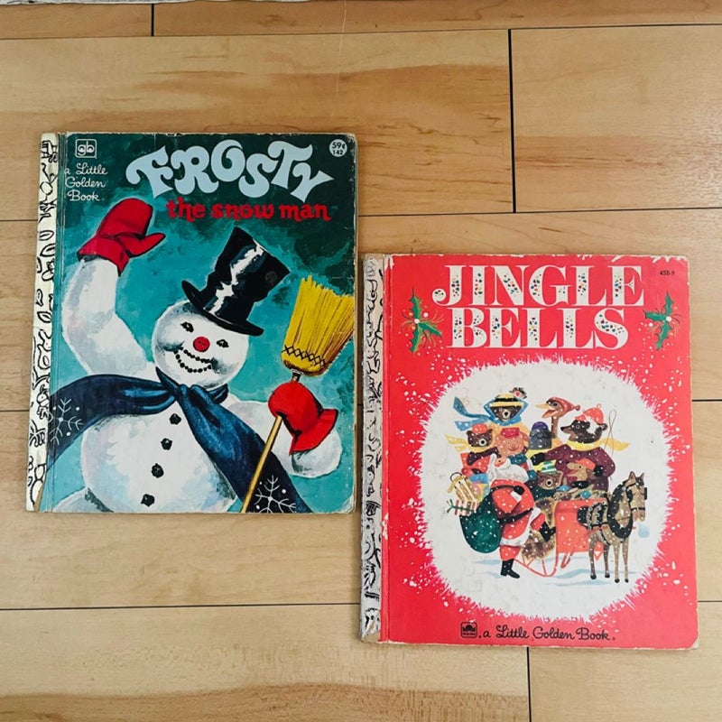 Little Golden Christmas Bundle-Lot of 5; Jingle Bells, Santa’s Toy Shop, Frosty the Snowman, Rudolph, The Christmas Story 