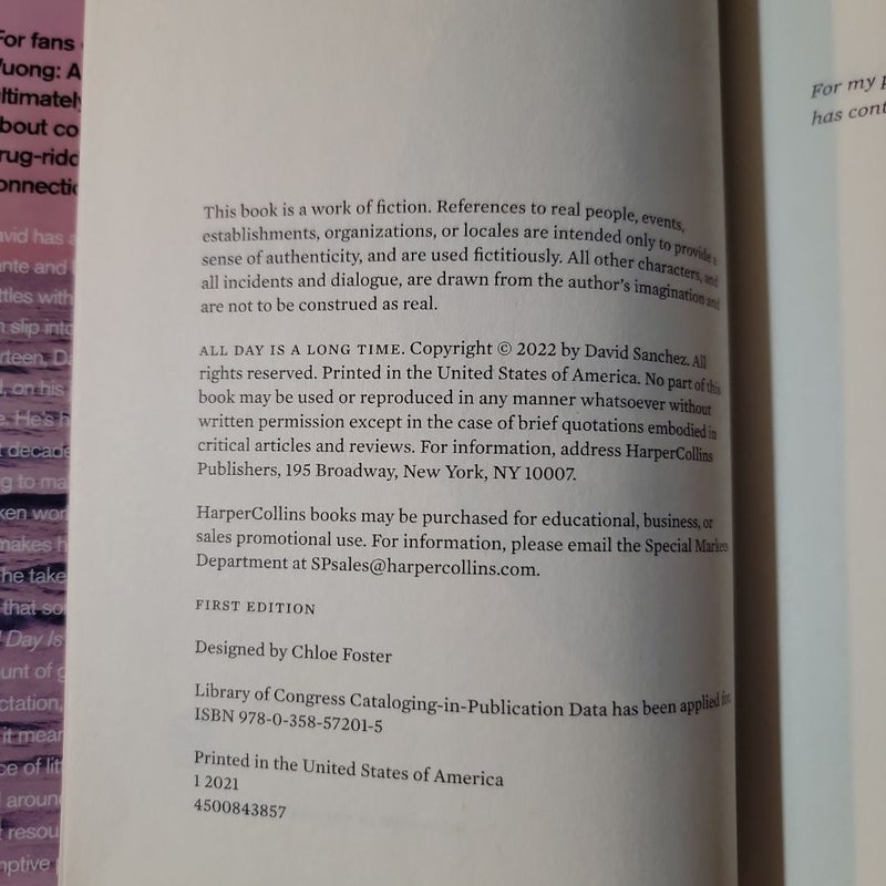 All Day Is a Long Time (2022 First Edition)