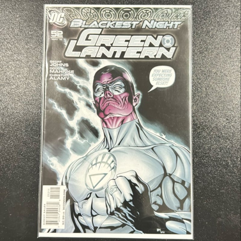 Green lantern # 52 May 2010 Blackest Night DC Comics