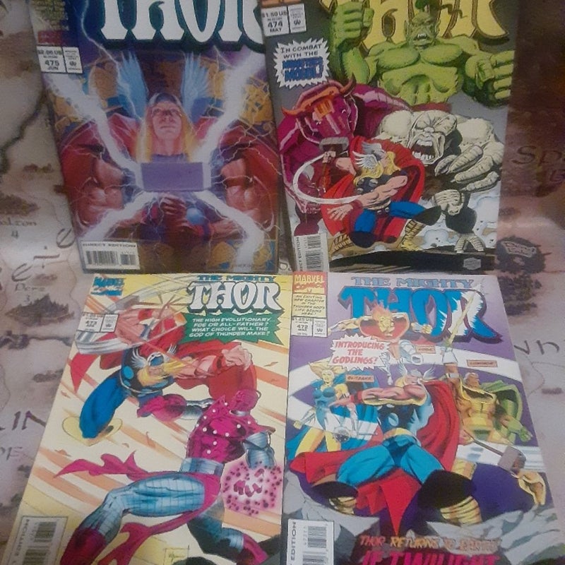 The Mighty Thor 472-490 Marvel Comics Lot 