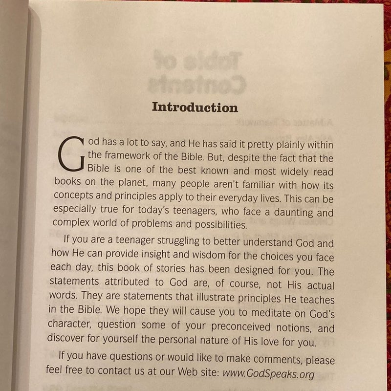 God Speaks Stories for Teens