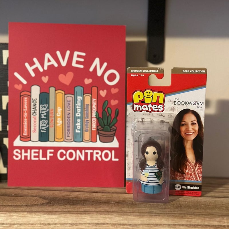 Mia Sheridan Pin Mates the Bookworm Box