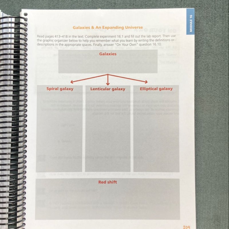 Physical Science Student Notebook