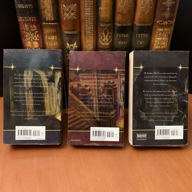 Knights of Myth Drannor Trilogy 1-3: Swords of Eveningstar, Swords of Dragonfire, The Sword Never Sleeps