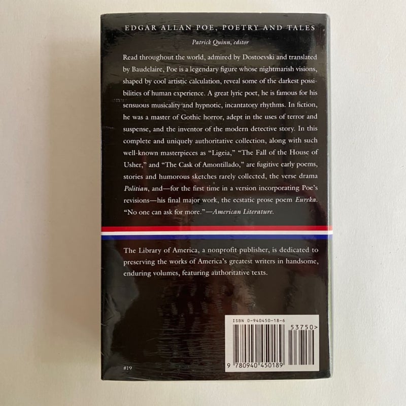 Edgar Allan Poe: Poetry and Tales (LOA #19)