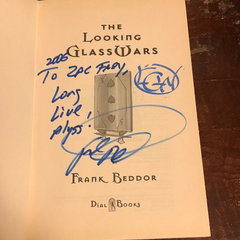THE LOOKING GLASS WARS- SIGNED 1st/1st Hardcover w/Rare Stamp!!