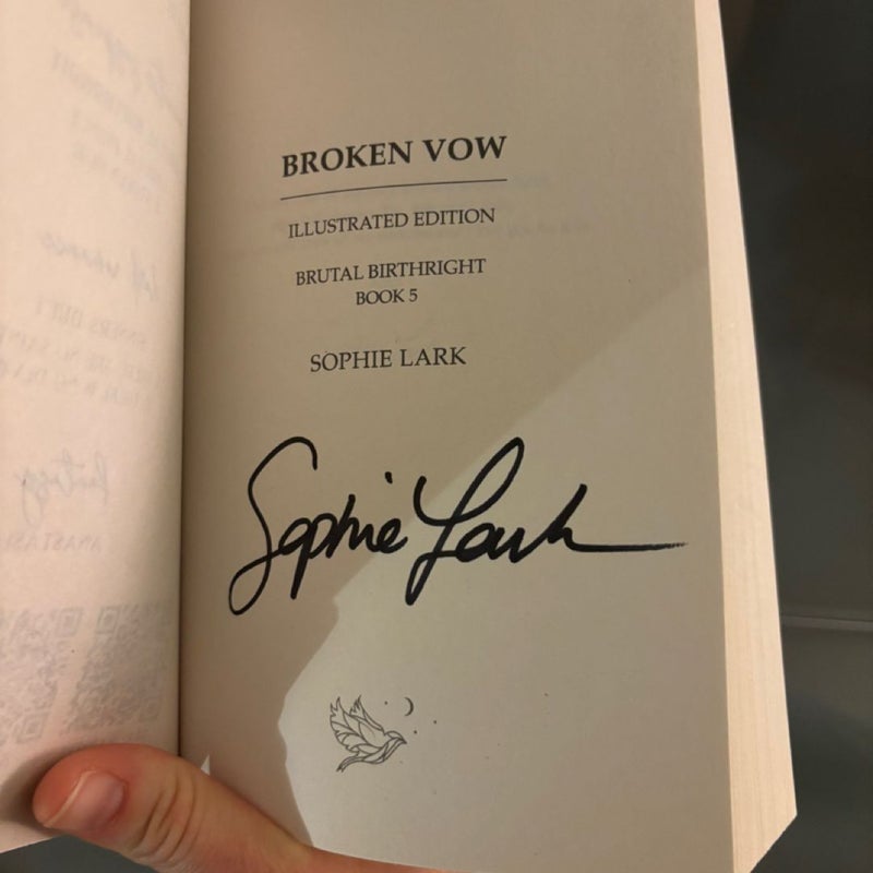 Signed indie OOP Brutal Birthright series by Sophie Lark