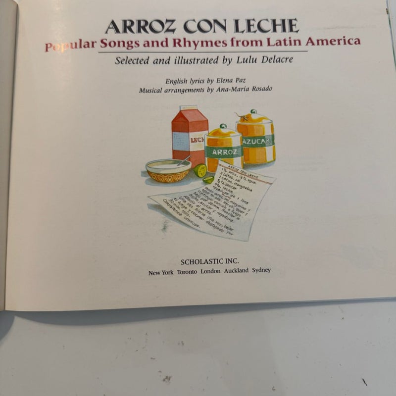 Arroz con Leche: Popular Songs and Rhymes from Latin America (Bilingual) (Bilingual Edition)