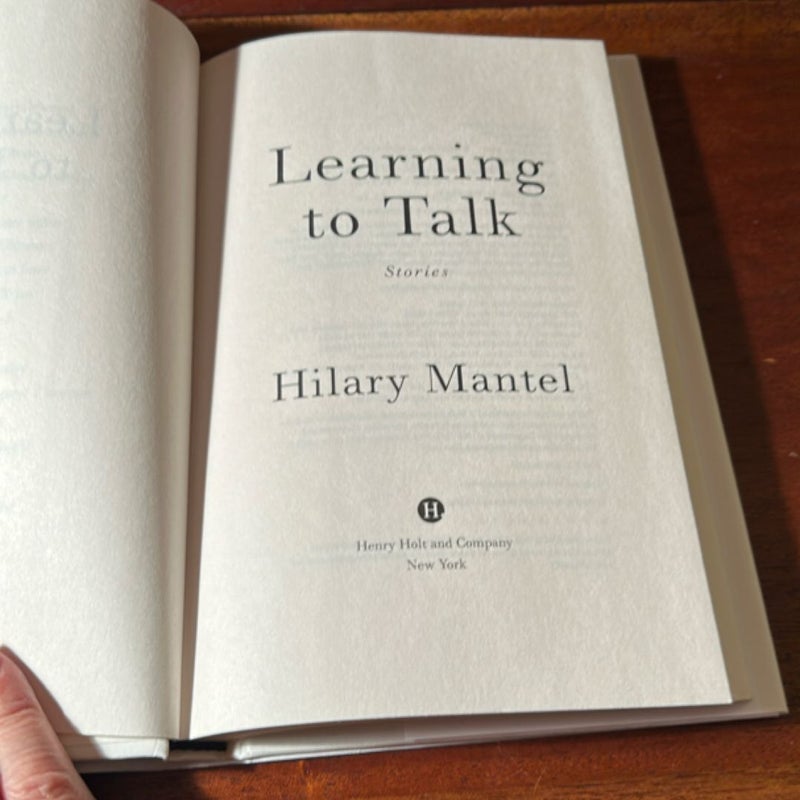 Learning to Talk (1st U.S. Ed/1st)