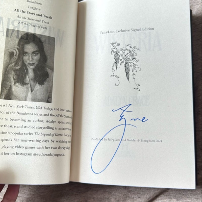 Wisteria fairyloot edition signed 