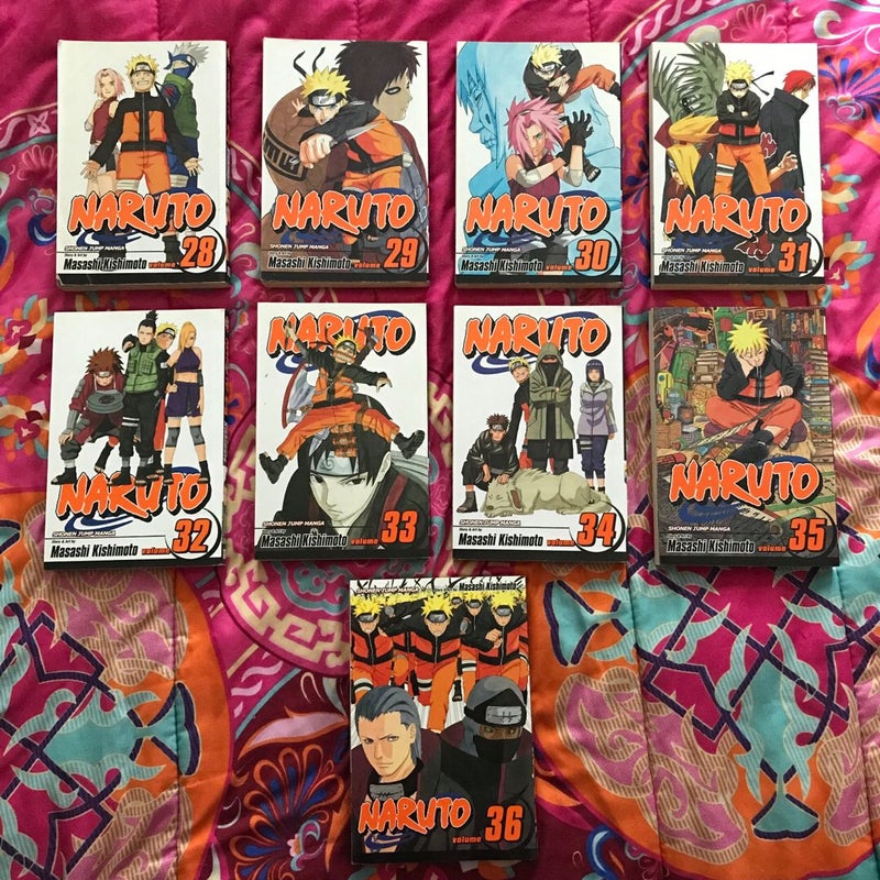 Naruto Volumes #26-#36