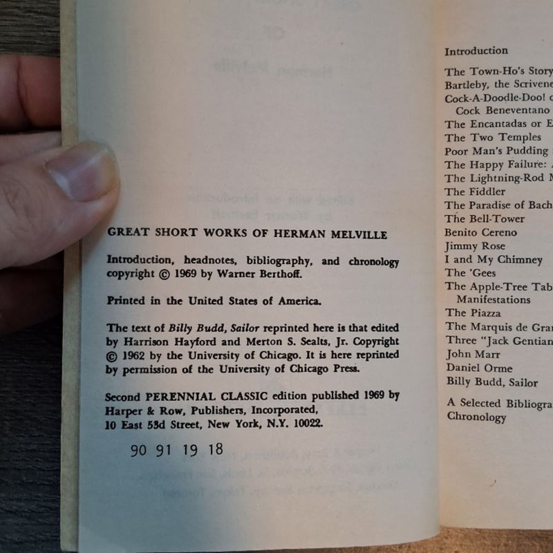 Great Short Works of Herman Melville