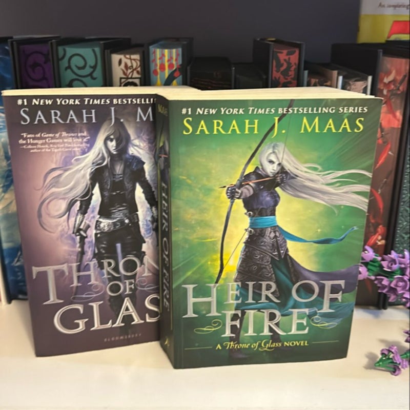 OOP Covers Throne of Glass Series 1-4