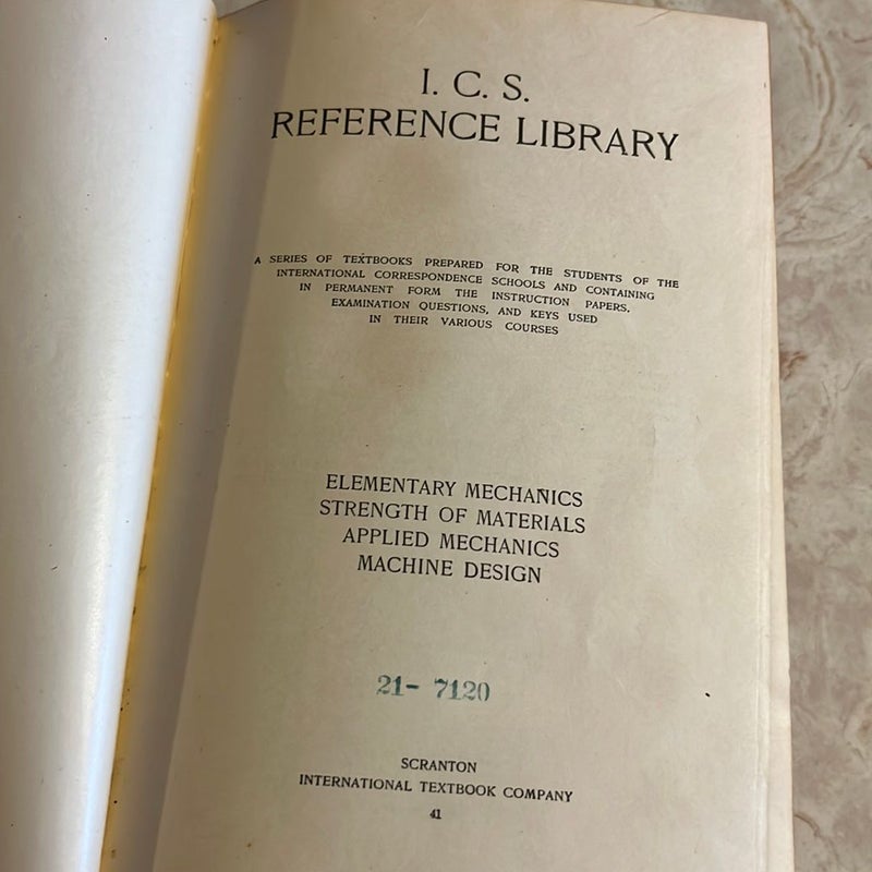 ICS Reference Library: Elementary Mechanics 