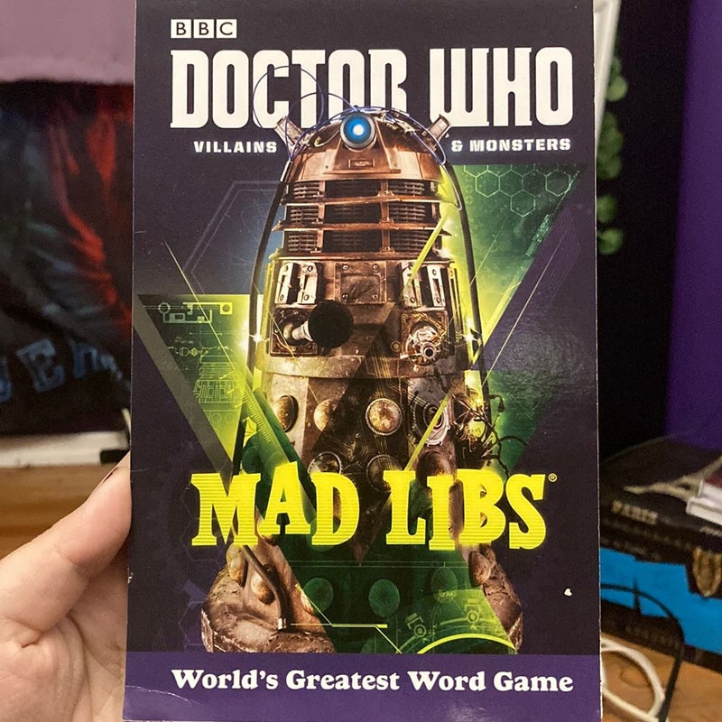 Doctor Who Villains and Monsters Mad Libs