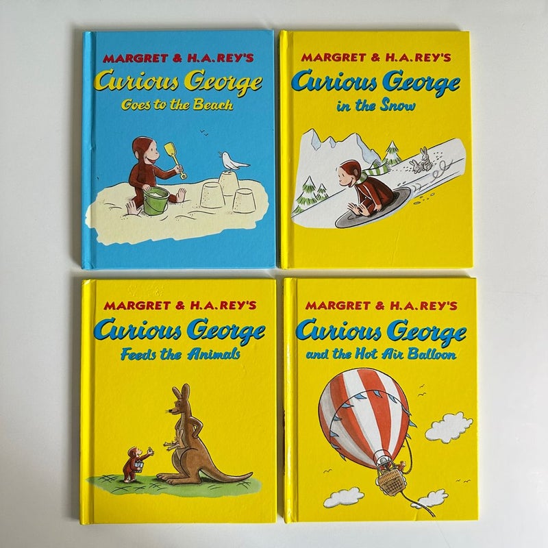 Curious George book bundle, 4 books