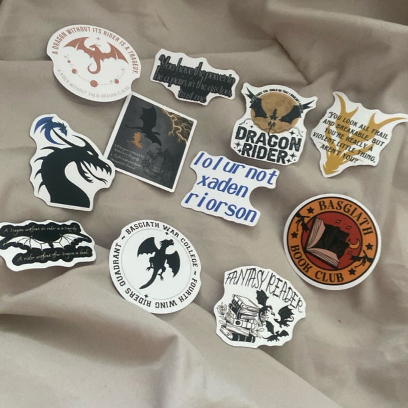 [BUNDLE] Fourth Wing- 11p. Sticker Pack