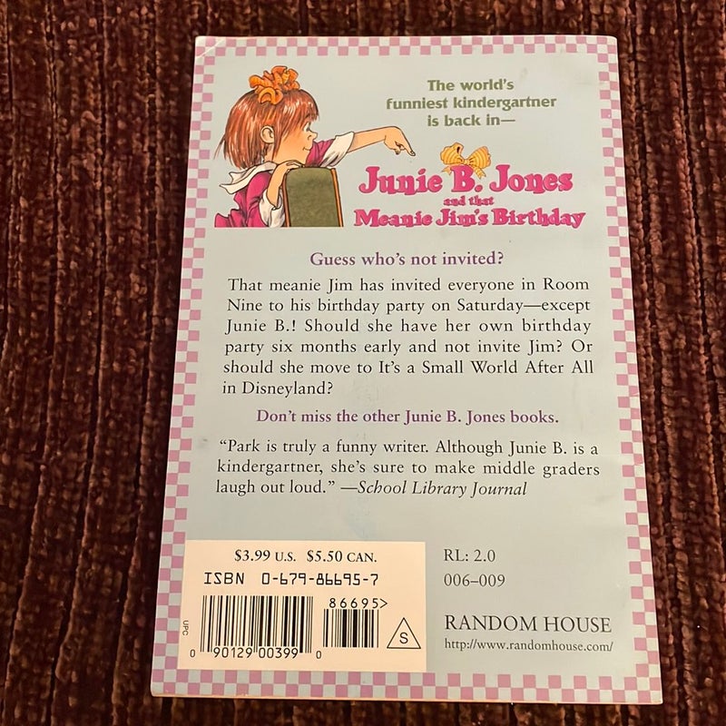 Junie B. Jones #6: Meanie Jim’s Birthday 