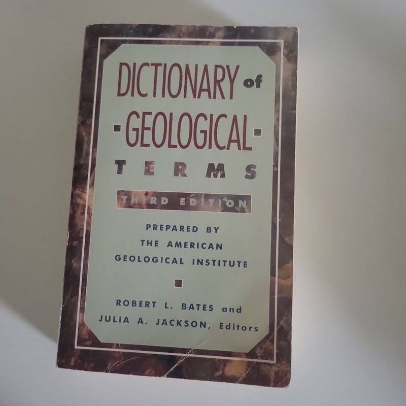 Dictionary of Geological Terms