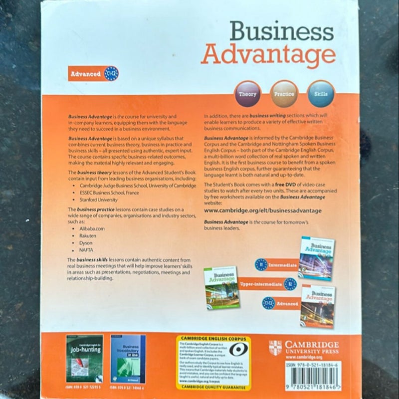 Business Advantage Advanced Student's Book with DVD