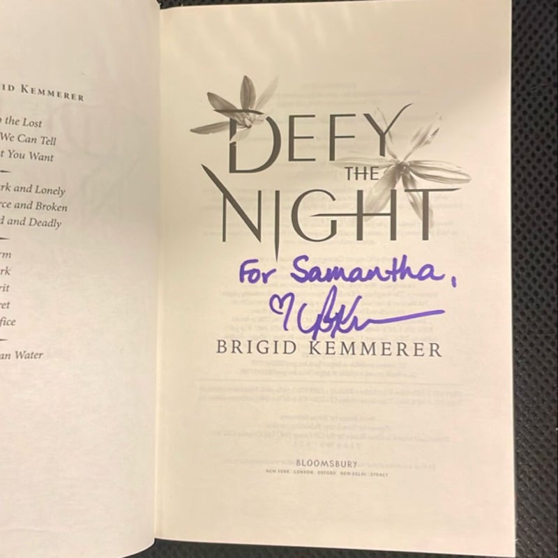 Defy the Night - Signed and Personalized 