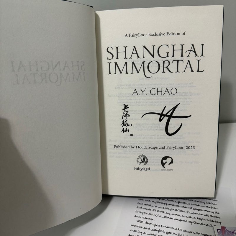 Shanghai Immortal- Fairyloot Exclusive