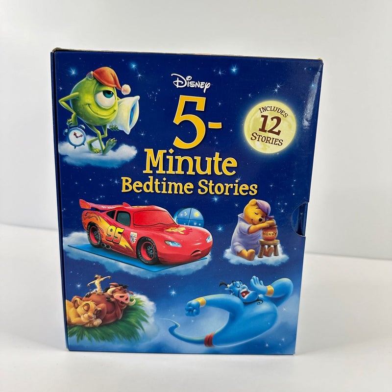 Disney 5-Minute Bedtime Stories Book Box Set, 12 Books