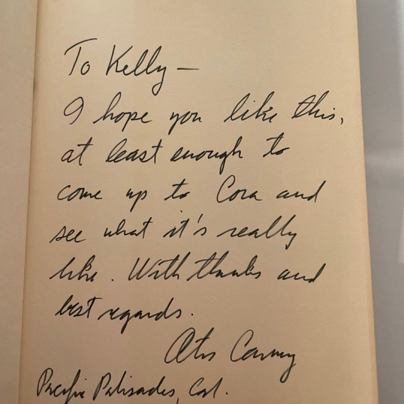 SIGNED A New Lease on Life by Otis Carney (1971, First Edition, Hardcover)