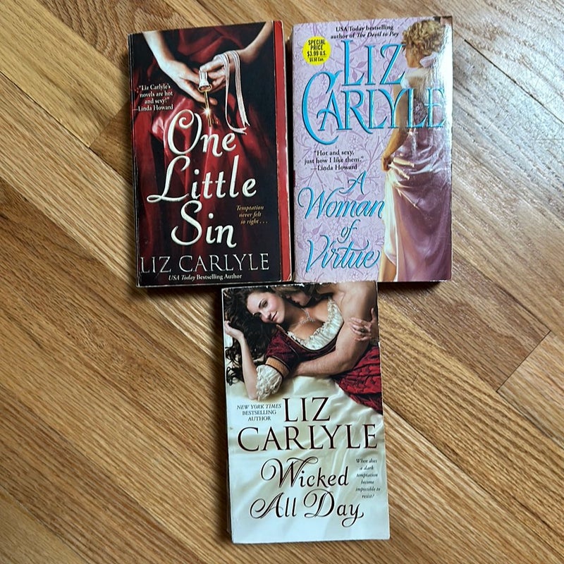 Lit of 3 paperbacks - One Little Sin, plus 2 more 