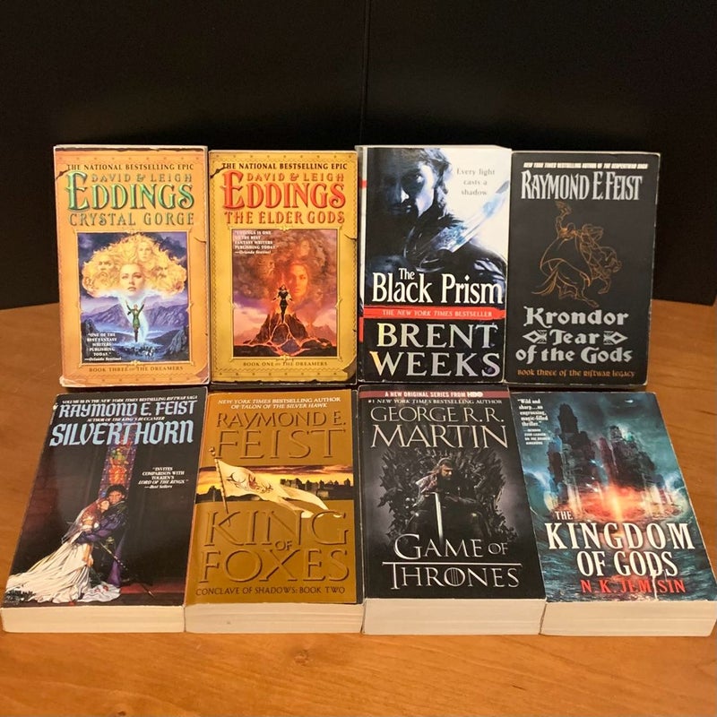 Massive Epic Fantasy Lot: Malazan, Witcher, Game of Thrones, Shannara, More, 32 Books