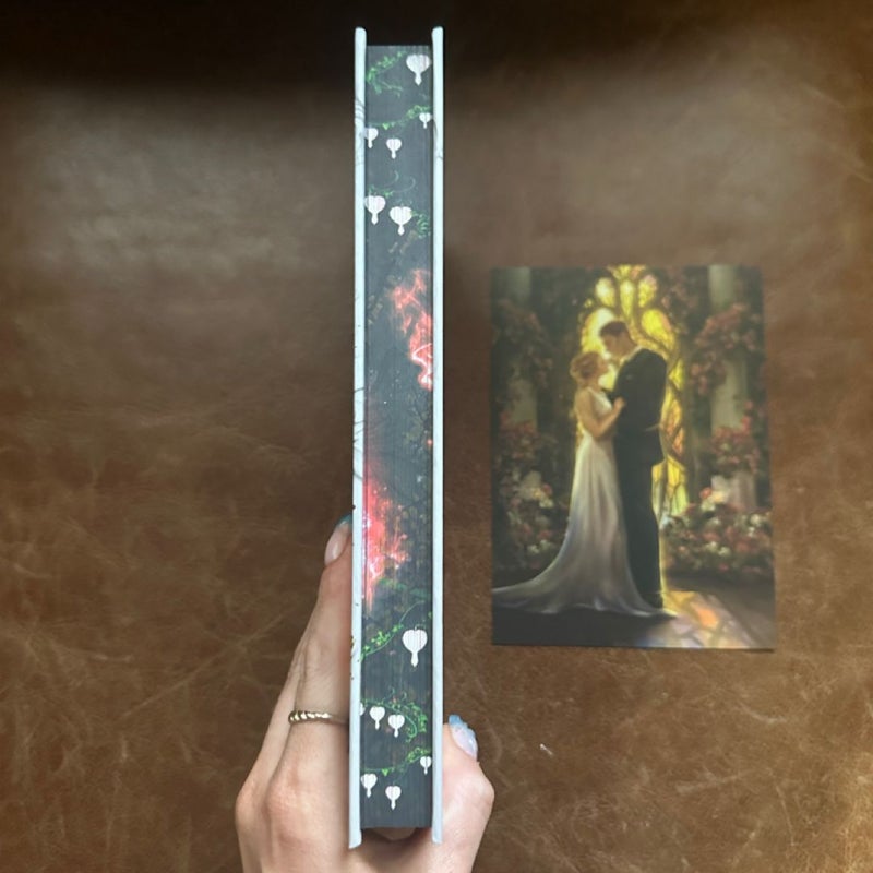 L.J. Shen Signed The Villain Bookaholic Book Box Special Edition Stenciled Edges