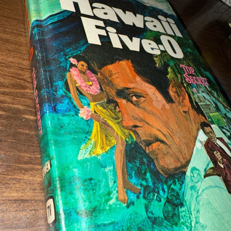 Vintage TV Hawaii Five-0 Top Secret Hardback Book 1969 By Robert Bowen