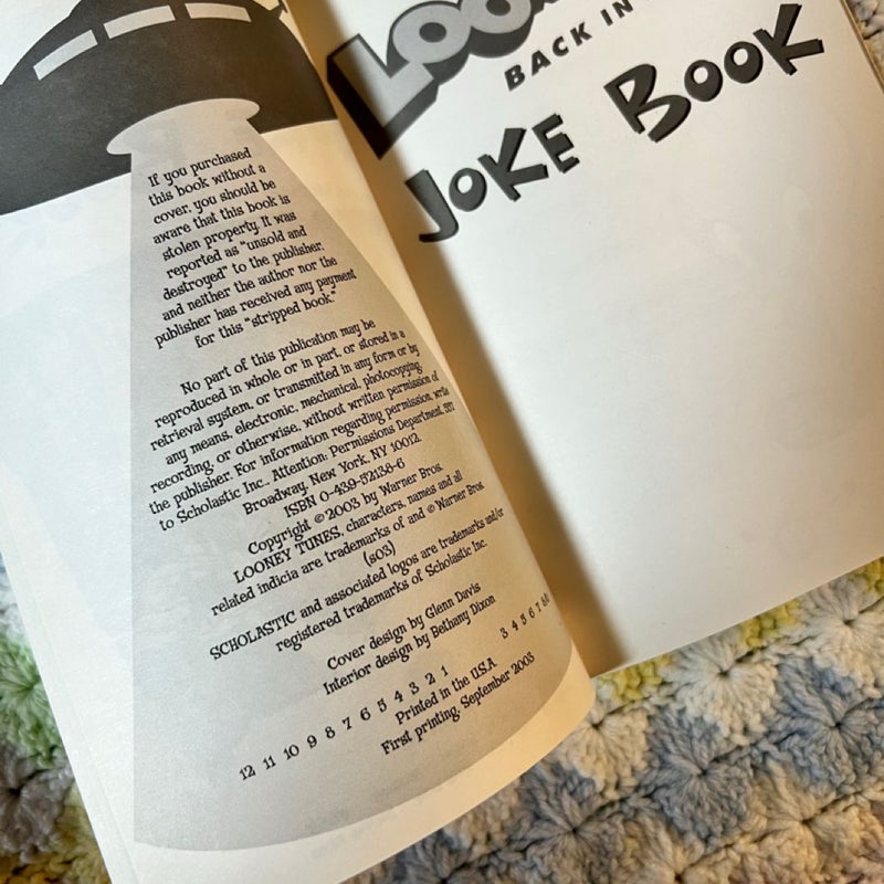 Looney Tunes Back In Action Joke Book