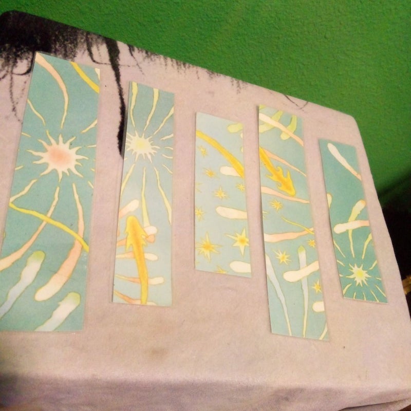 Firework Bookmarks - Set of 5
