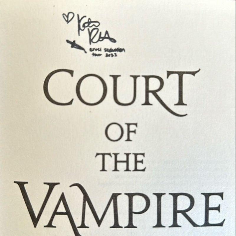 Court of  vampire Queen - B&N edition stamped 