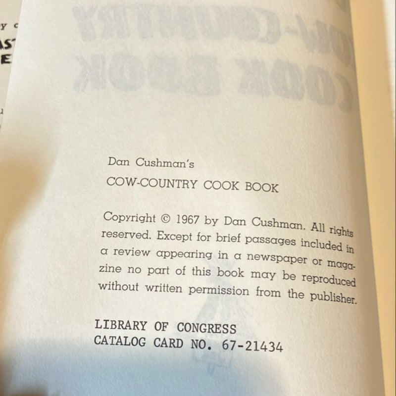 Cow country cookbook