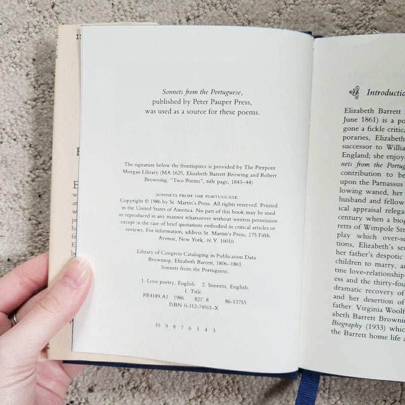 Sonnets from the Portuguese (This Edition, 1986)