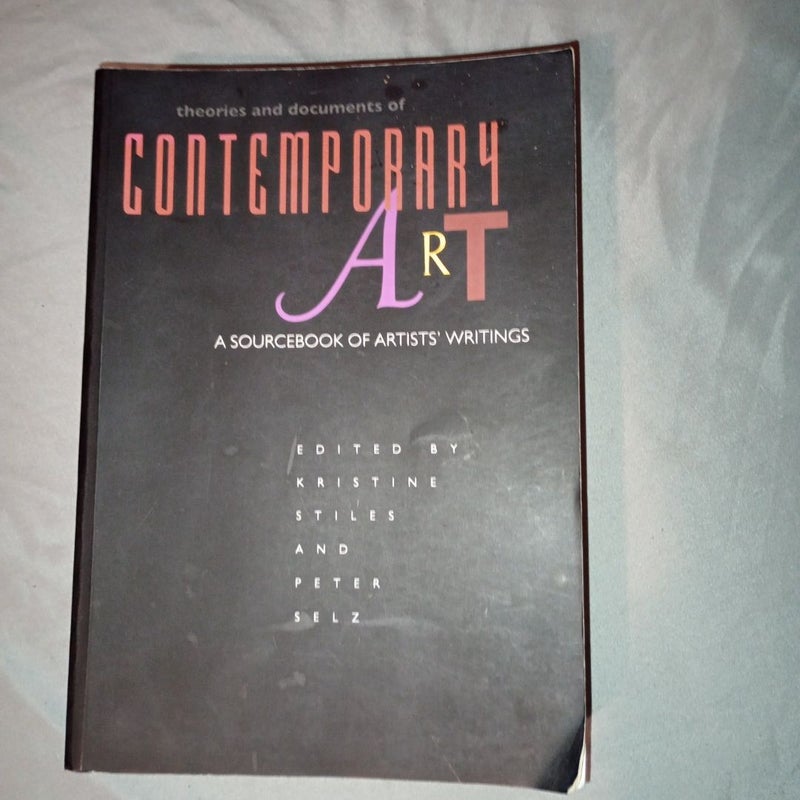 Theories and Documents of Contemporary Art