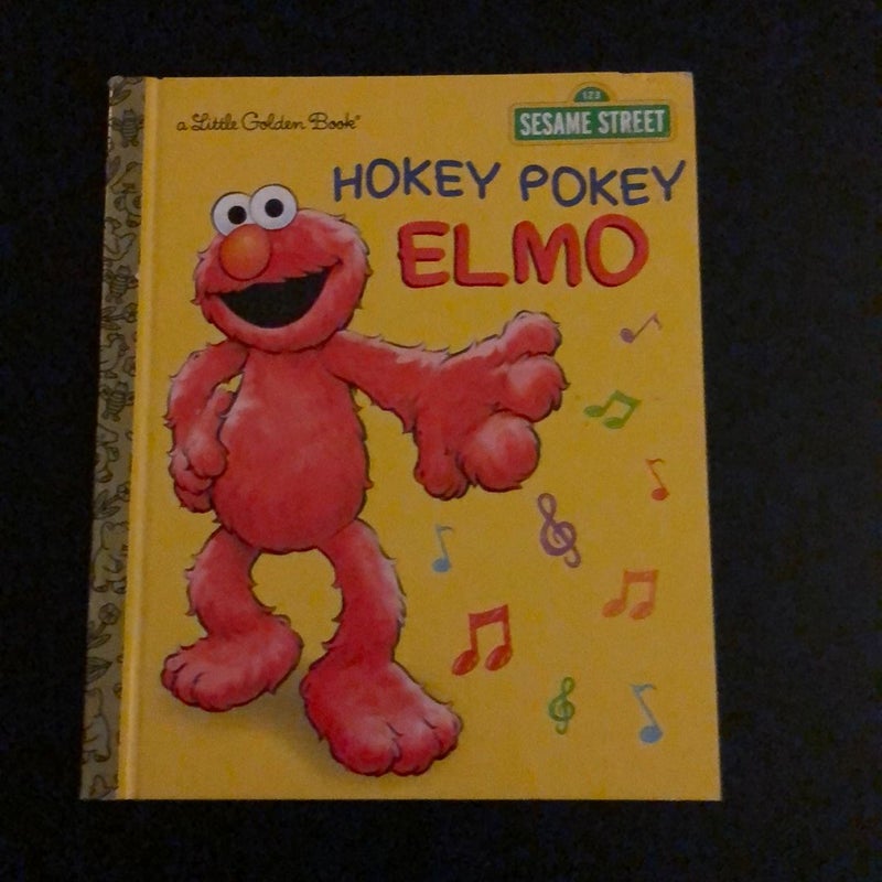 2 Little Golden Books including Hokey Pokey Elmo (Sesame Street)