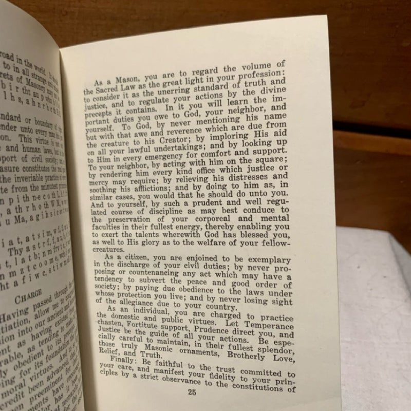 Freemason Official Cipher Book 1948