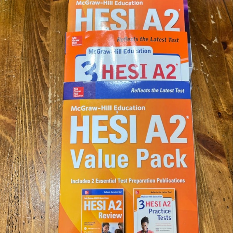 McGraw-Hill Education HESI A2 Value Pack