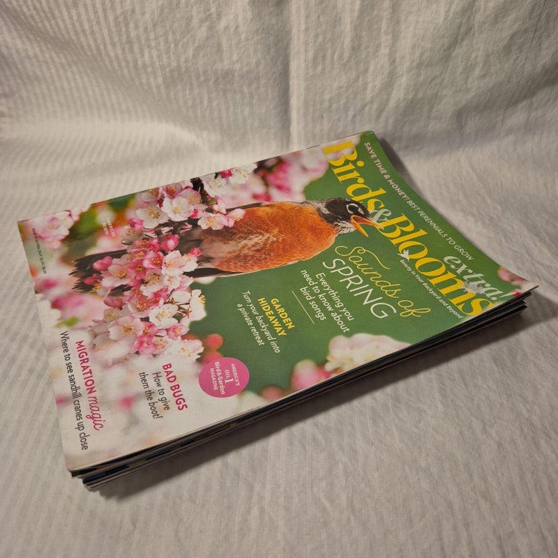 Birds&Blooms 10 Magazine Lot 2024/2025