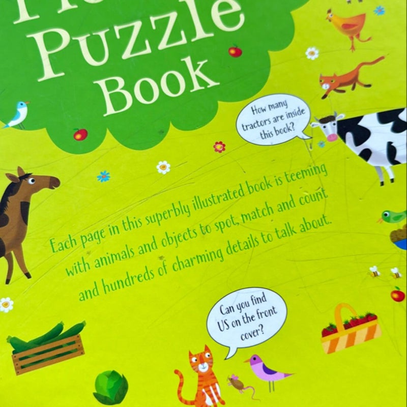 Farm Picture Puzzle Book