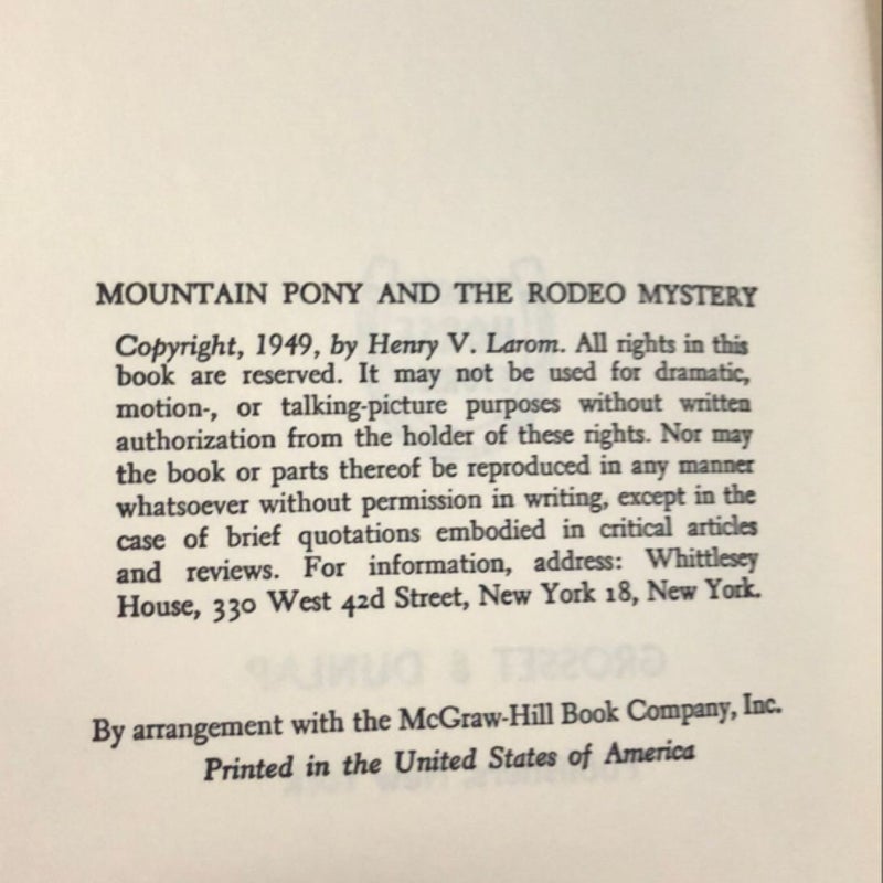 Mountain Pony and The Rodeo Mystery